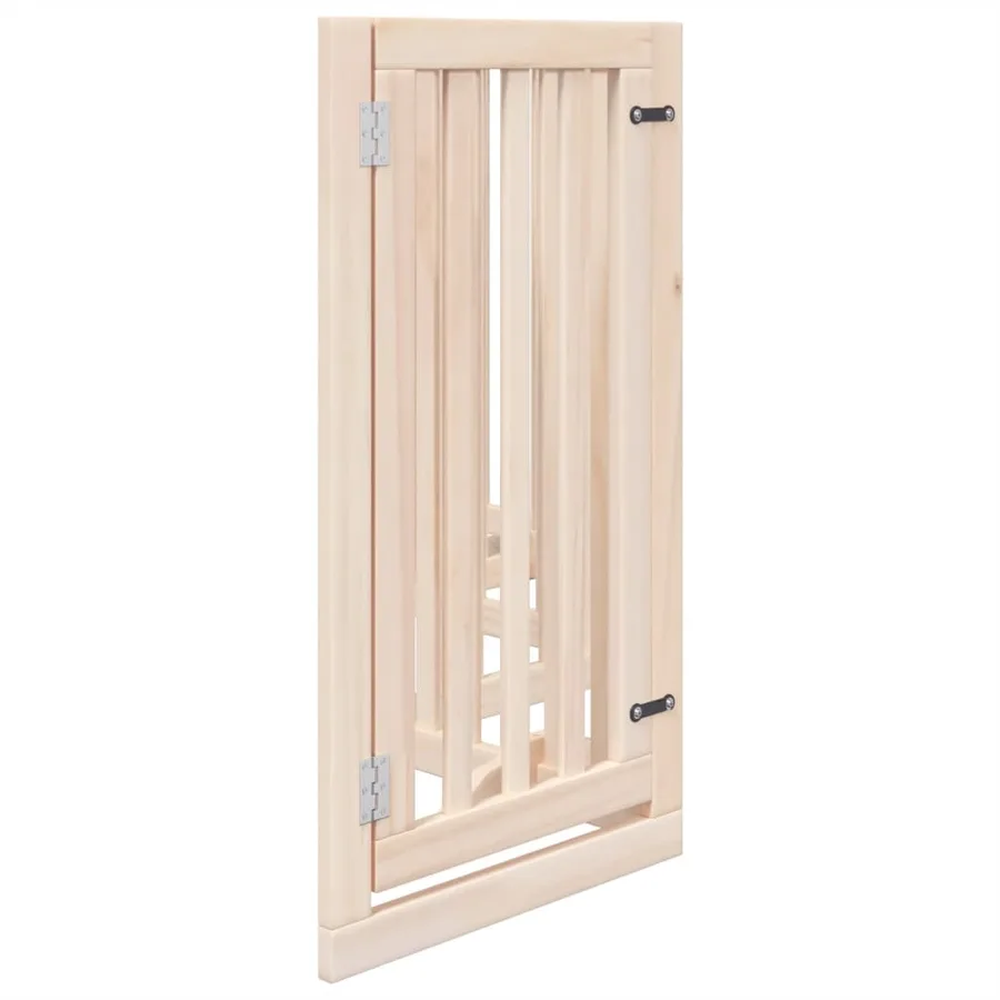 Barrière pour chien avec porte pliable 6 panneaux 300 cm Bois de peuplier - 5