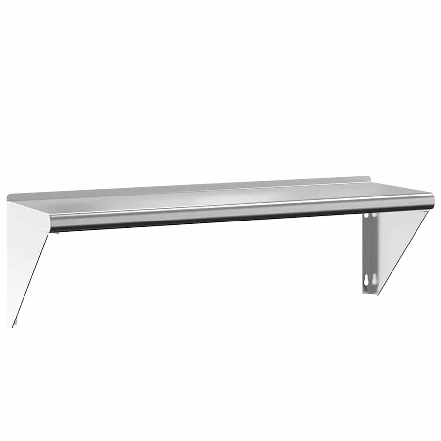 Étagère murale 100x30x31 cm argenté acier inoxydable - 2