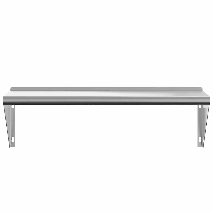Étagère murale 100x30x31 cm argenté acier inoxydable - 5