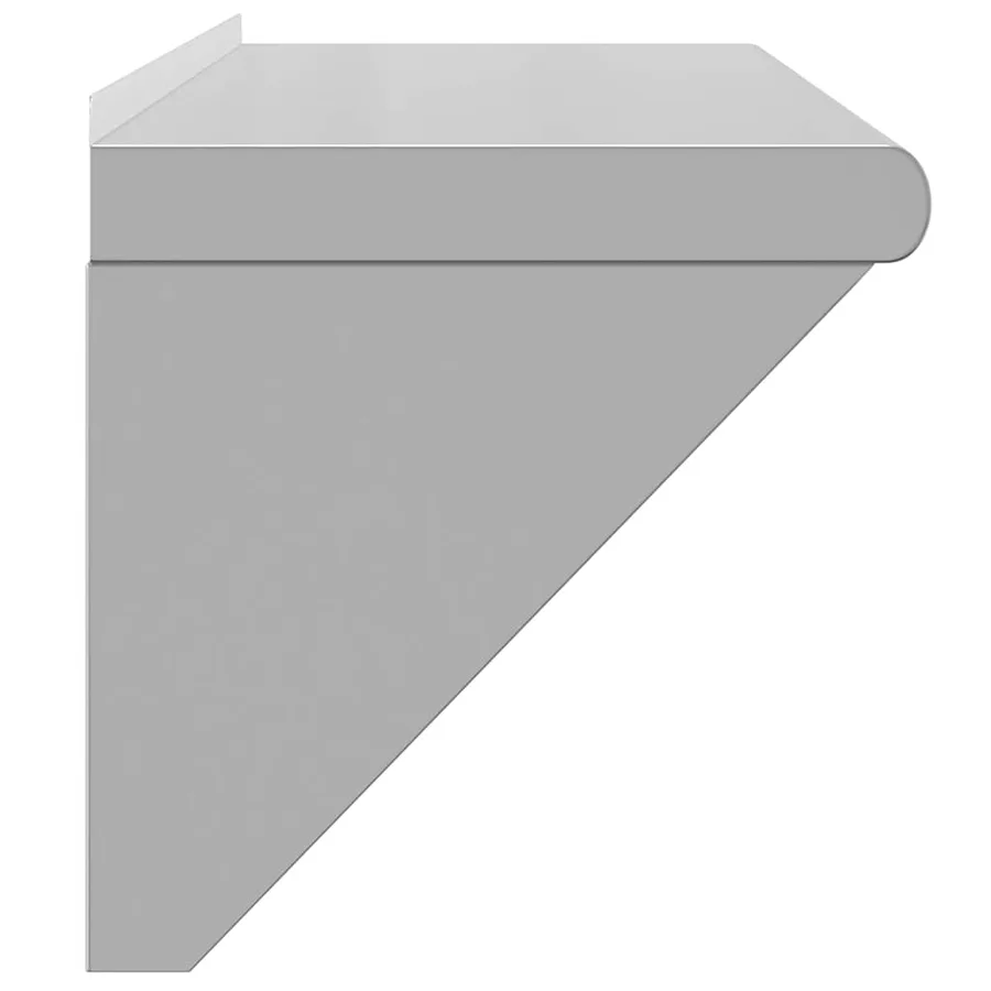 Étagère murale 100x30x31 cm argenté acier inoxydable - 6