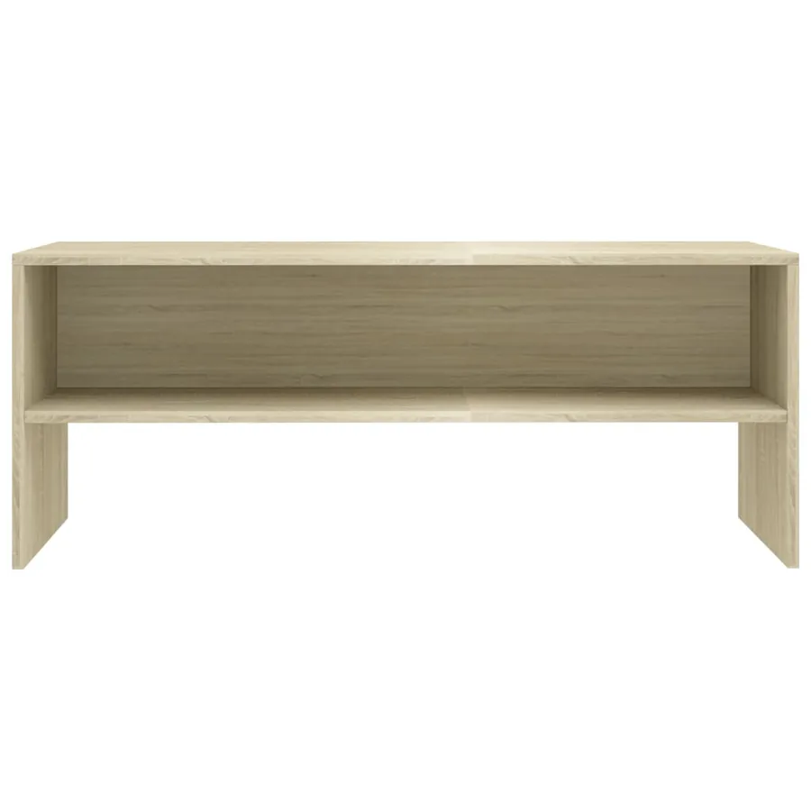 Meuble TV Chêne sonoma 100x40x40 cm Bois d'ingénierie - 4
