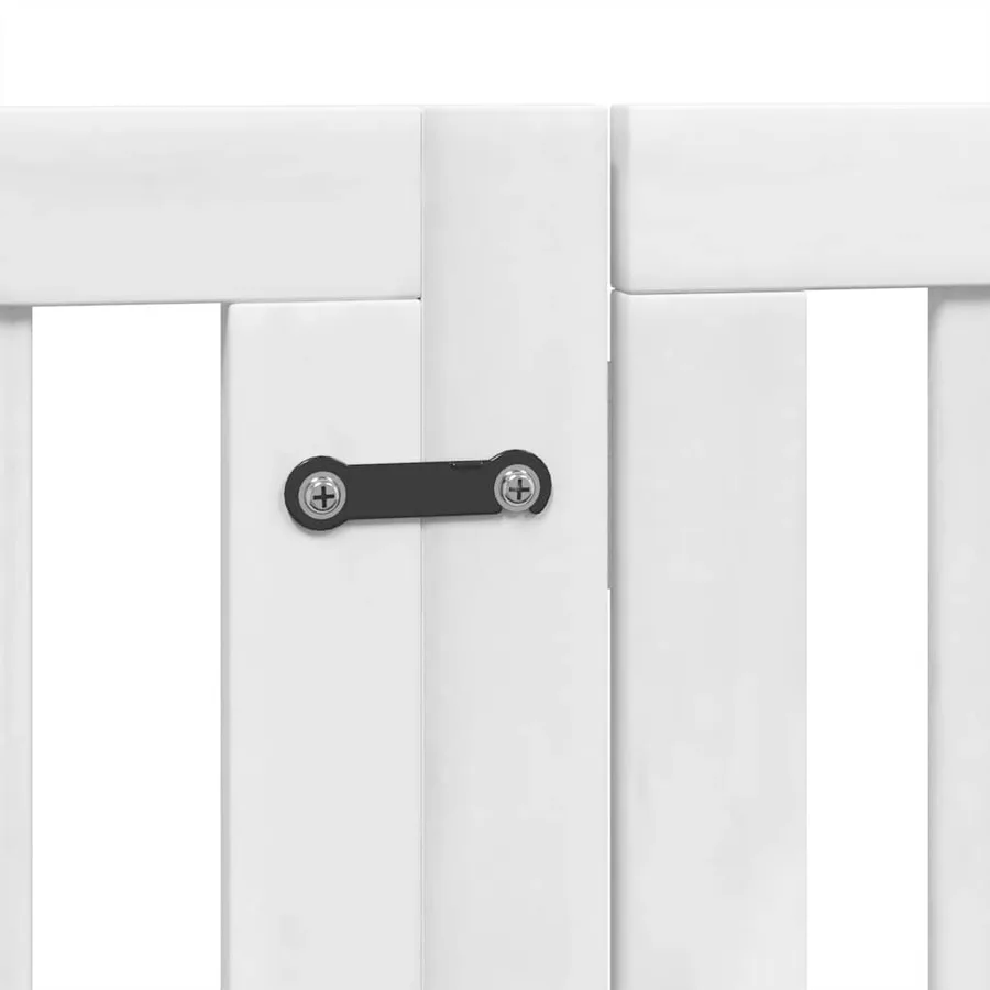 Barrière pour chien porte pliable 12 panneaux bois de peuplier - 7