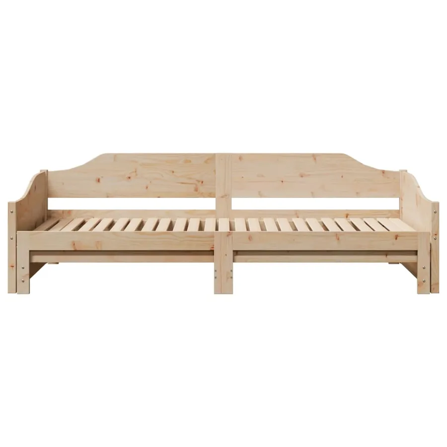 Lit de jour et lit gigogne sans matelas 90x190 cm bois massif - 6