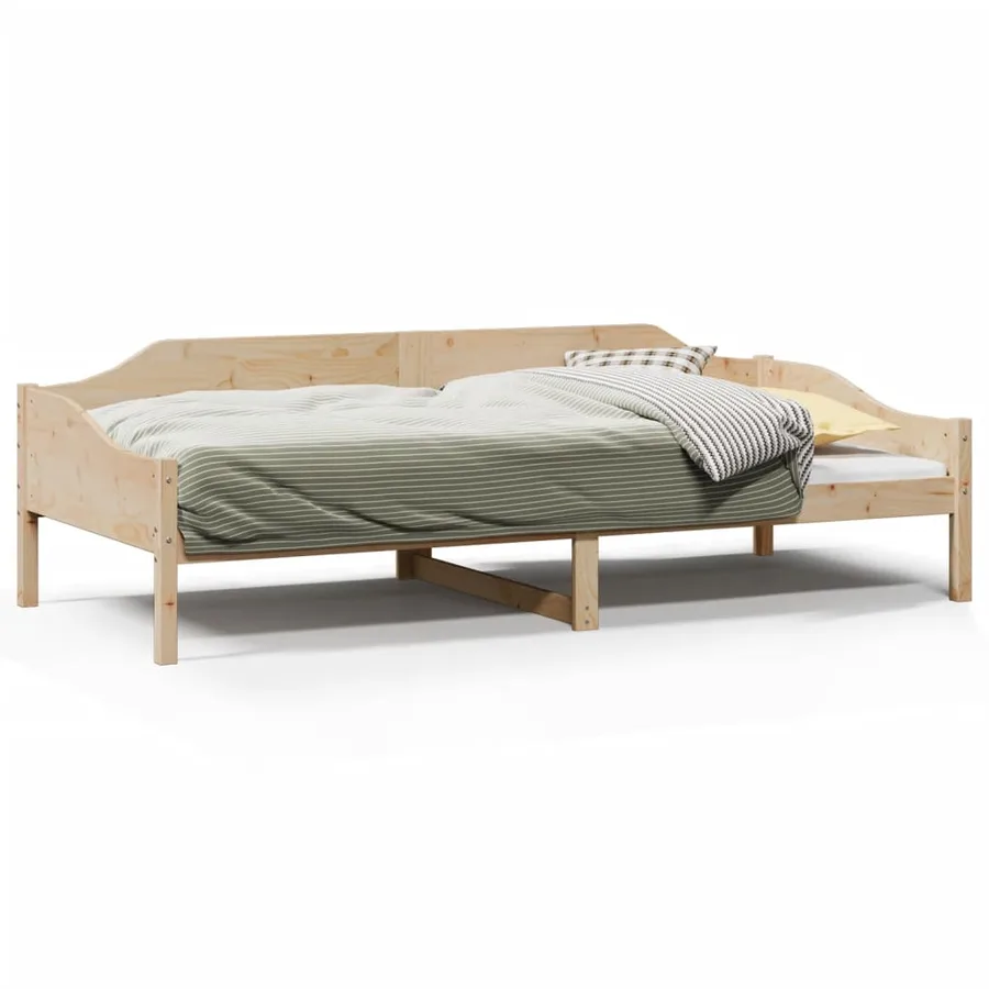 Cadre de lit sans matelas 90x190 cm bois de pin massif - 2