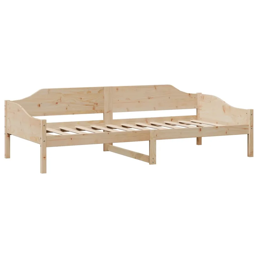Cadre de lit sans matelas 90x190 cm bois de pin massif - 4
