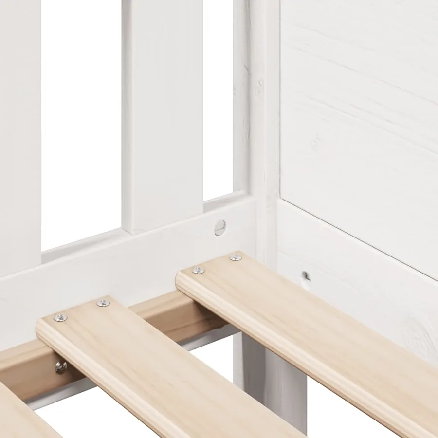 Cadre de lit d'enfants forme de maison sans matelas pin - 7