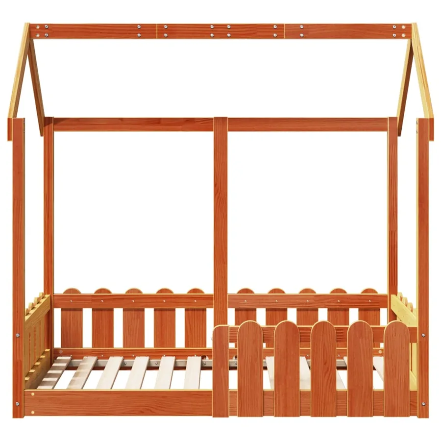 Cadre de lit d'enfants forme de maison sans matelas 70x140 cm - 4