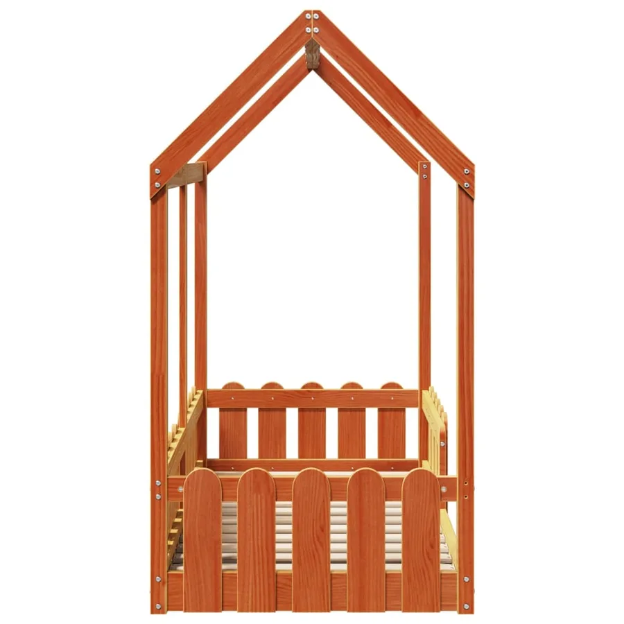 Cadre de lit d'enfants forme de maison sans matelas 70x140 cm - 5