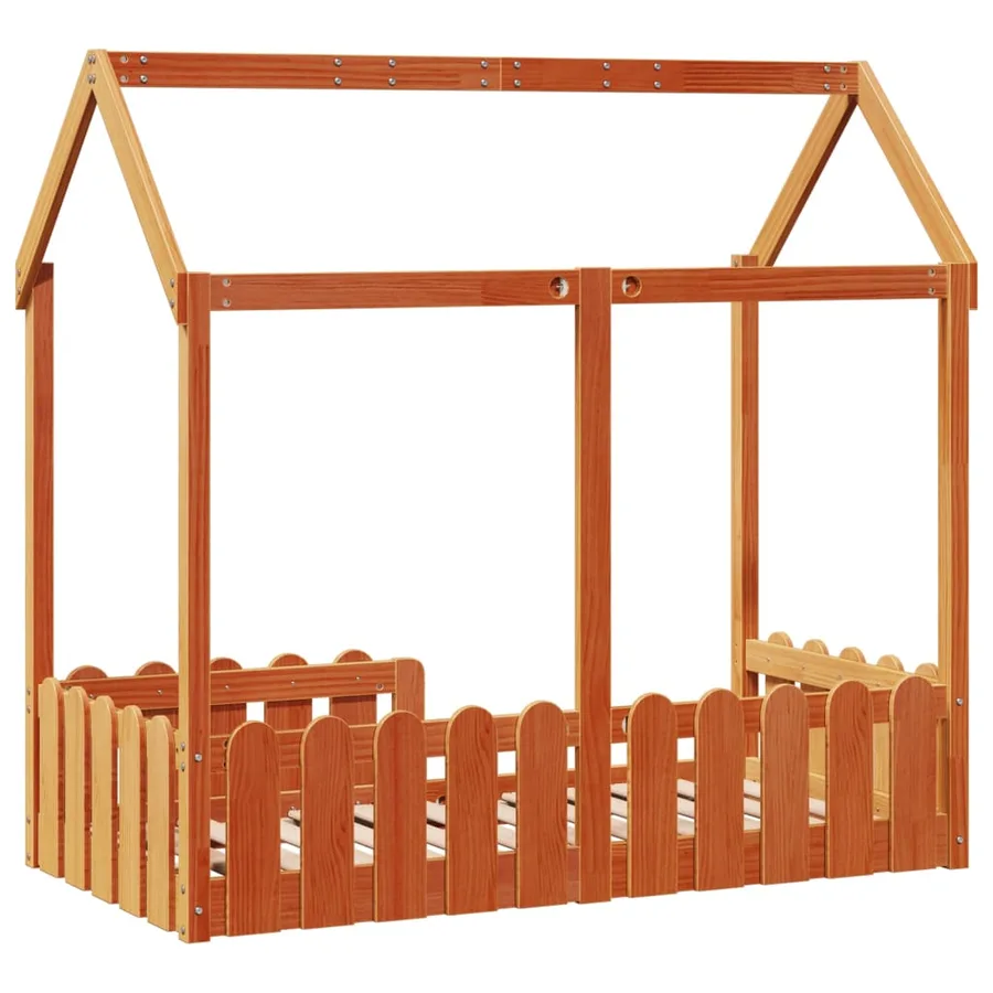 Cadre de lit d'enfants forme de maison sans matelas 70x140 cm - 6