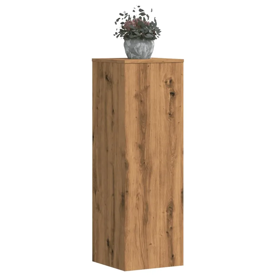 Supports pour plantes 2 pcs chêne artisanal bois d'ingénierie