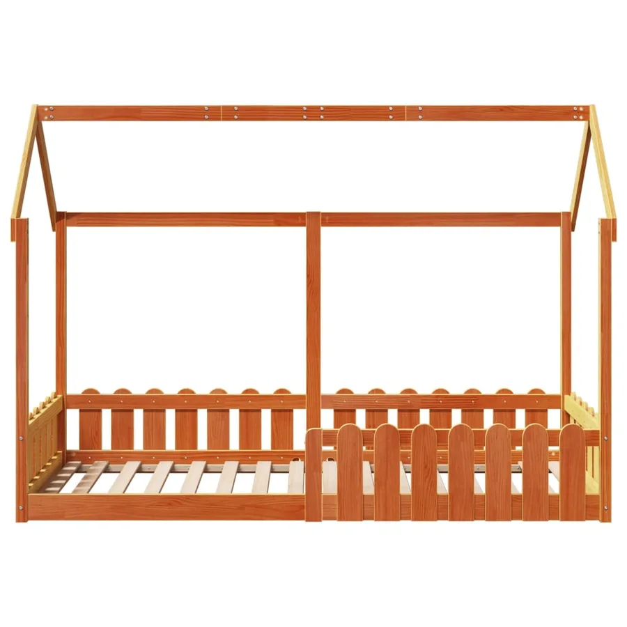 Cadre de lit d'enfants forme de maison sans matelas 80x200 cm - 4