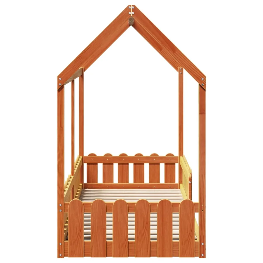 Cadre de lit d'enfants forme de maison sans matelas 80x200 cm - 5