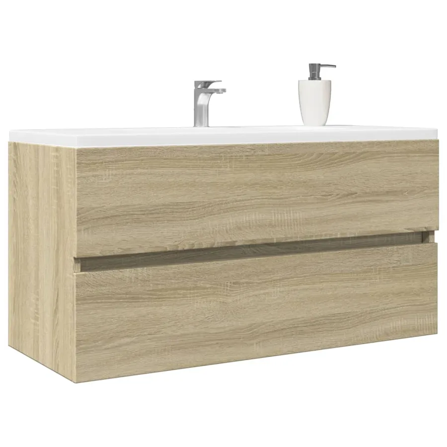 Armoire d'évier Chêne sonoma 90x38,5x45 cm Aggloméré - 3