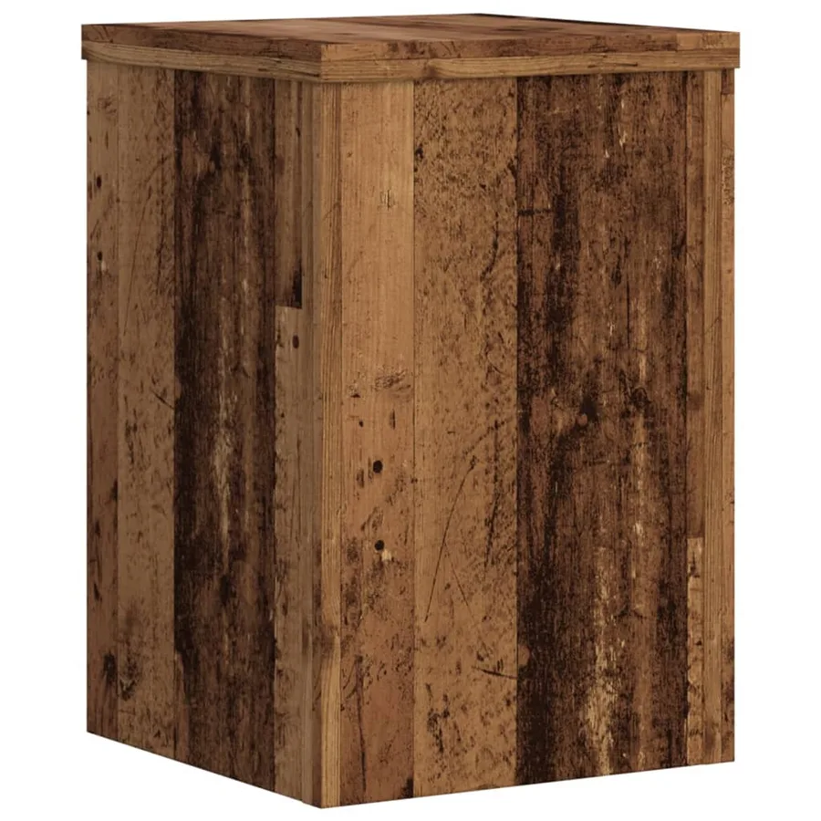 Supports pour plantes 2 pcs vieux bois bois d'ingénierie - 5