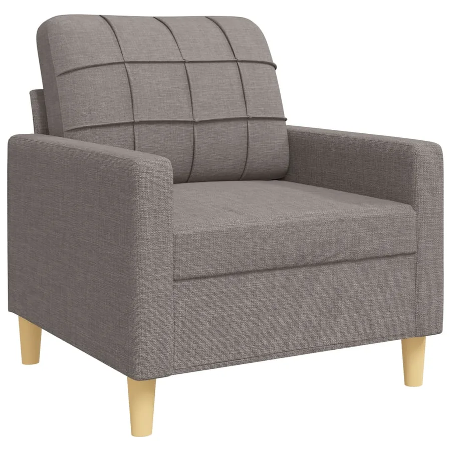 Ensemble de canapés 3 pcs taupe tissu - 4