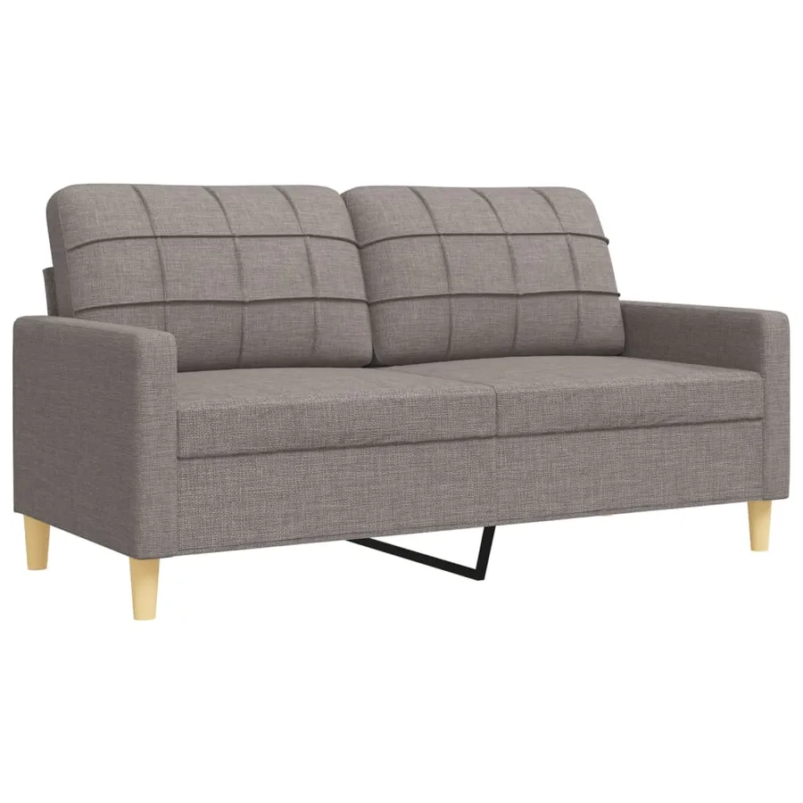 Ensemble de canapés 2 pcs taupe tissu - 4