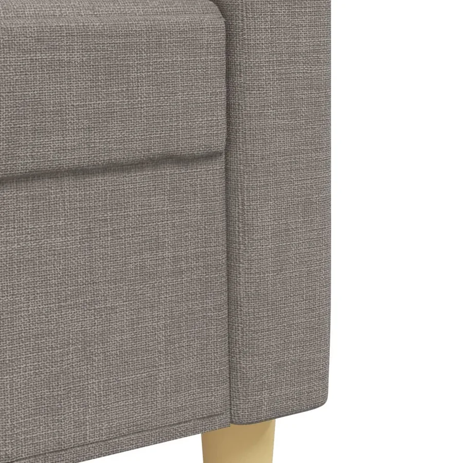Ensemble de canapés 2 pcs taupe tissu - 6