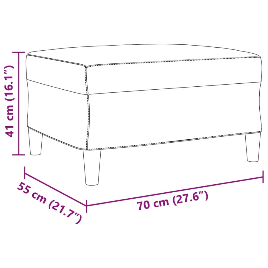 Ensemble de canapés 4 pcs repose-pied et coussins décoratifs - 14