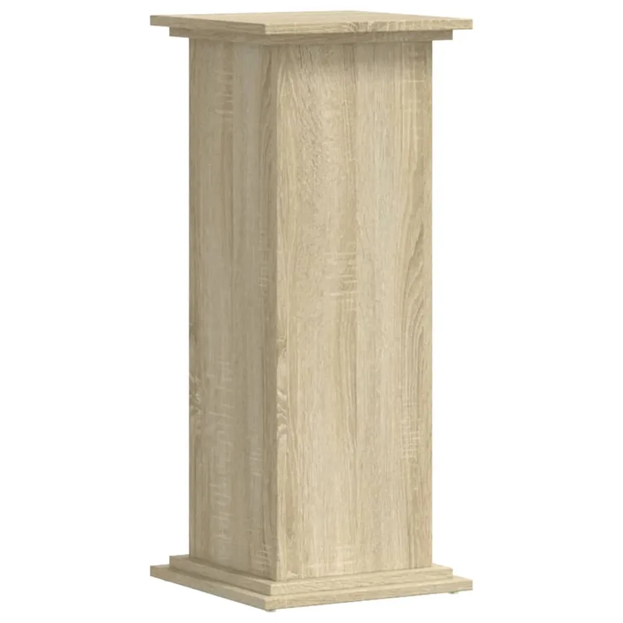 Support pour plantes chêne sonoma 33x33x80 cm bois d'ingénierie - 2