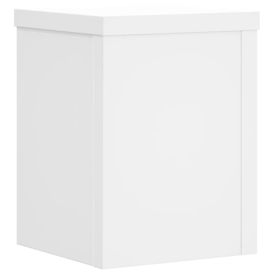 Supports pour plantes 2 pcs blanc 15x15x20 cm bois d'ingénierie - 5