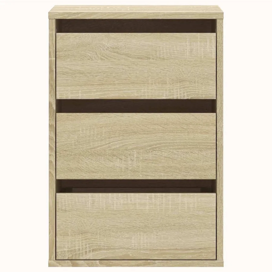 Commode d'angle chêne sonoma 40x41x58 cm bois d'ingénierie - 4