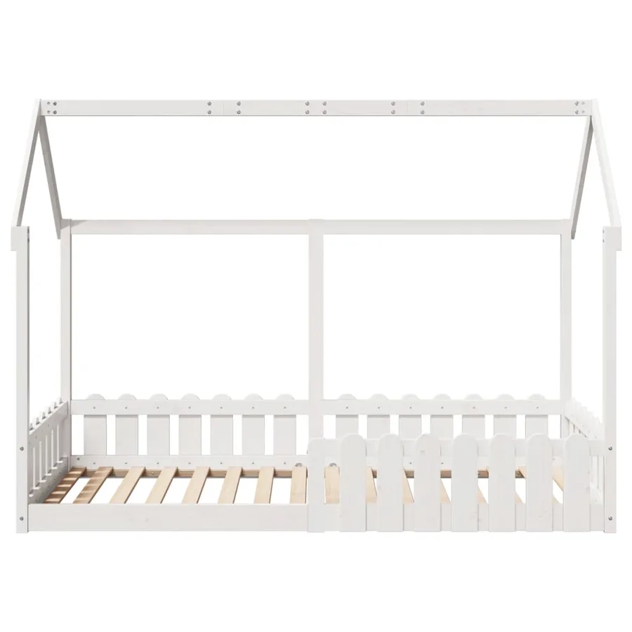 Cadre de lit d'enfants forme de maison sans matelas 90x200 cm - 4