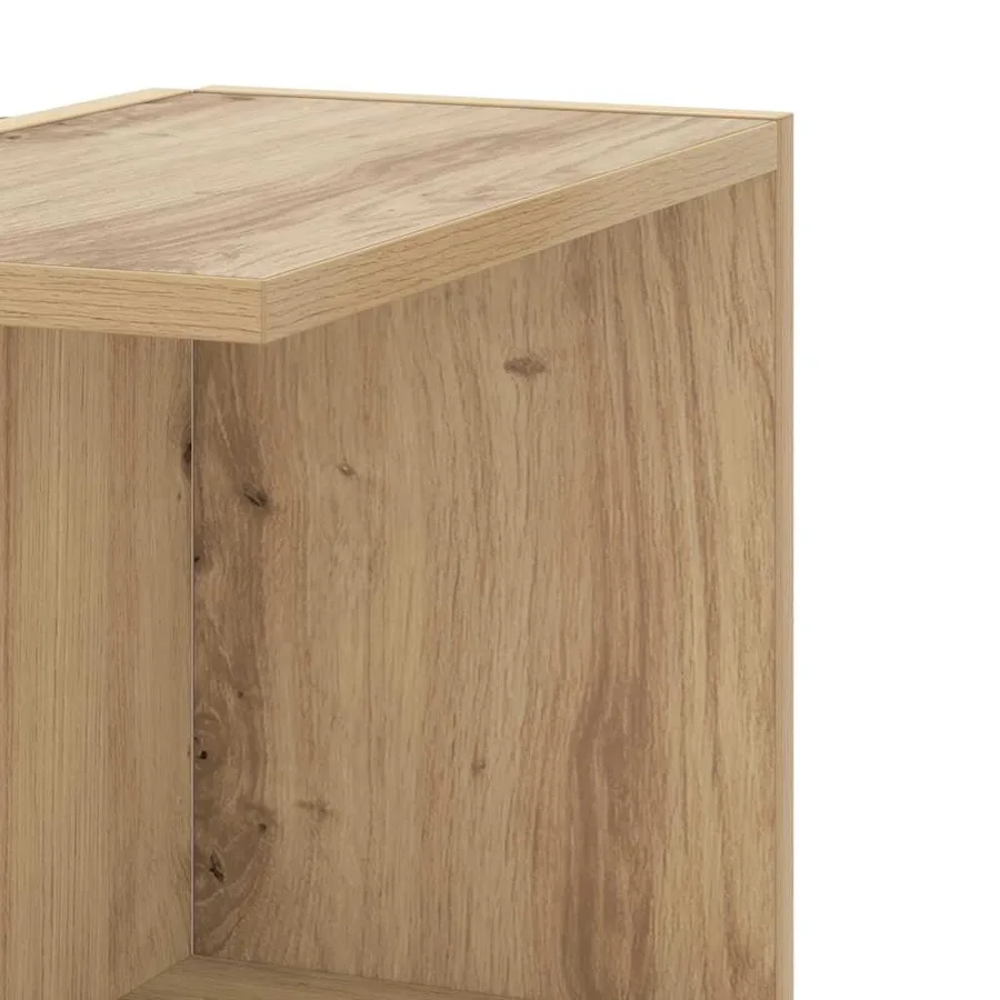 Étagère d'angle murale chêne artisanal bois d'ingénierie - 7