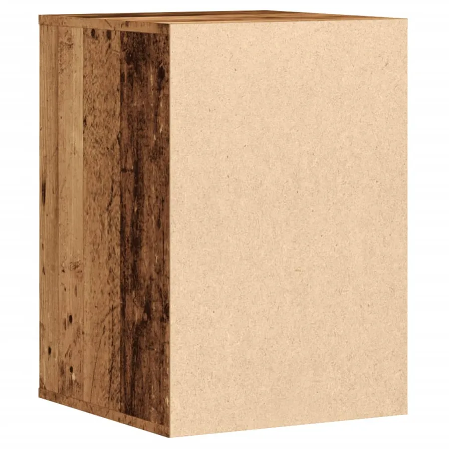 Commode d'angle vieux bois 40x41x58 cm bois d'ingénierie - 6