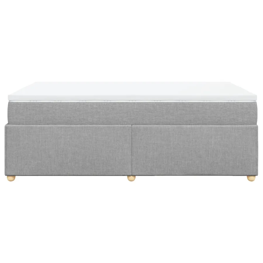 Sommier à lattes de lit avec matelas Gris clair 120x200cm Tissu - 8