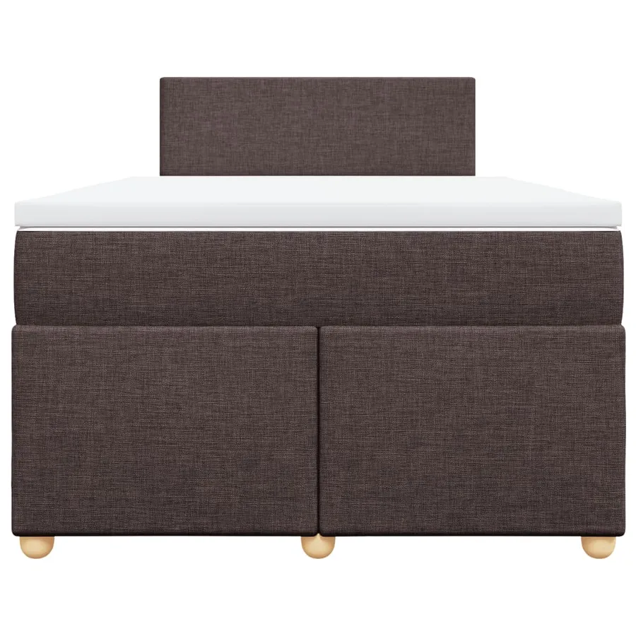 Sommier à lattes de lit avec matelas Marron foncé 120x200 cm - 4