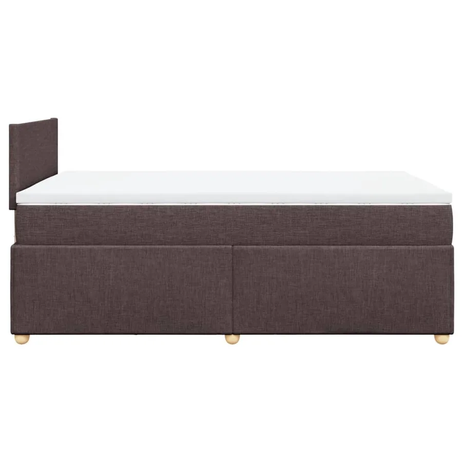 Sommier à lattes de lit avec matelas Marron foncé 120x200 cm - 5