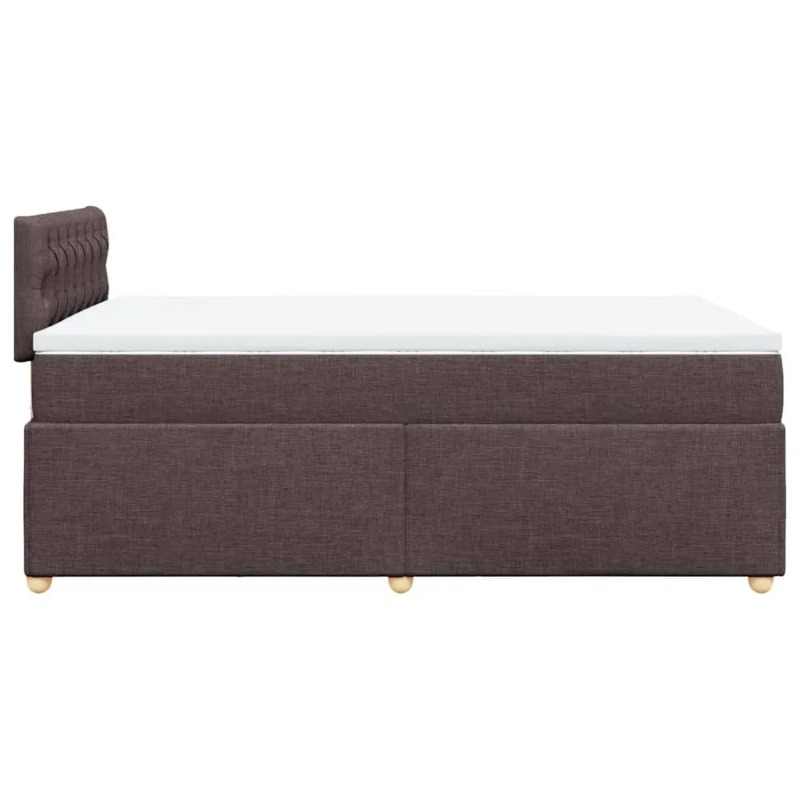 Sommier à lattes de lit avec matelas Marron foncé 120x200 cm - 5