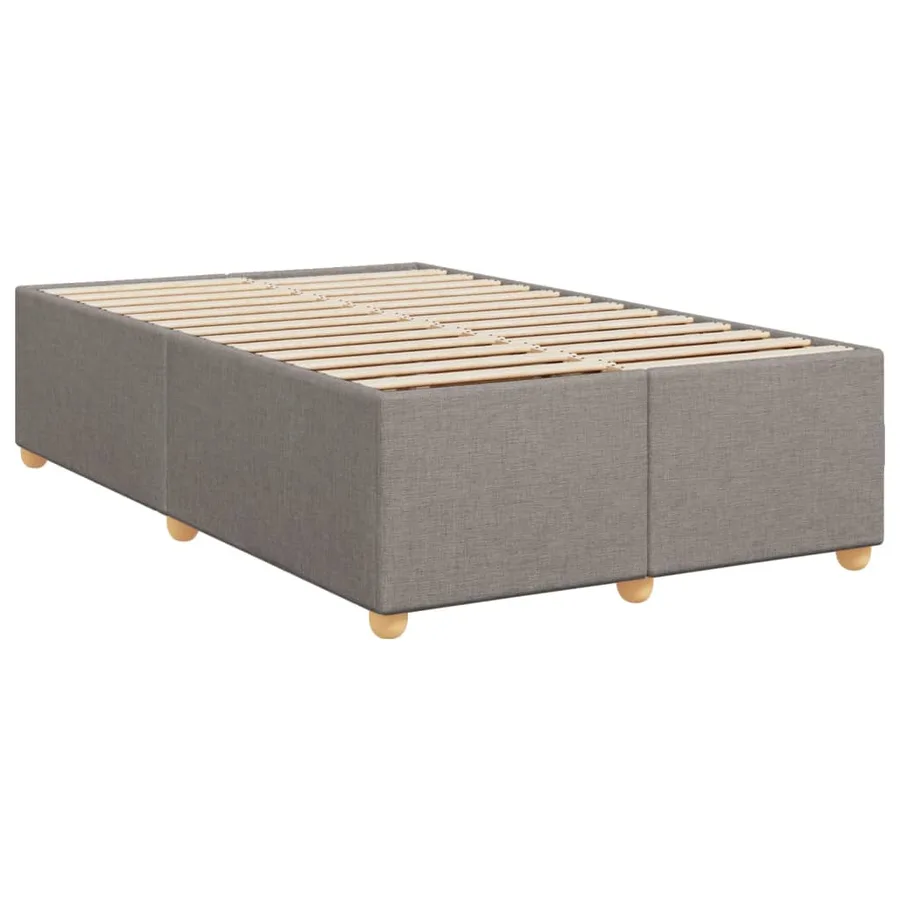 Sommier à lattes de lit avec matelas Taupe 120x200 cm Tissu - 10