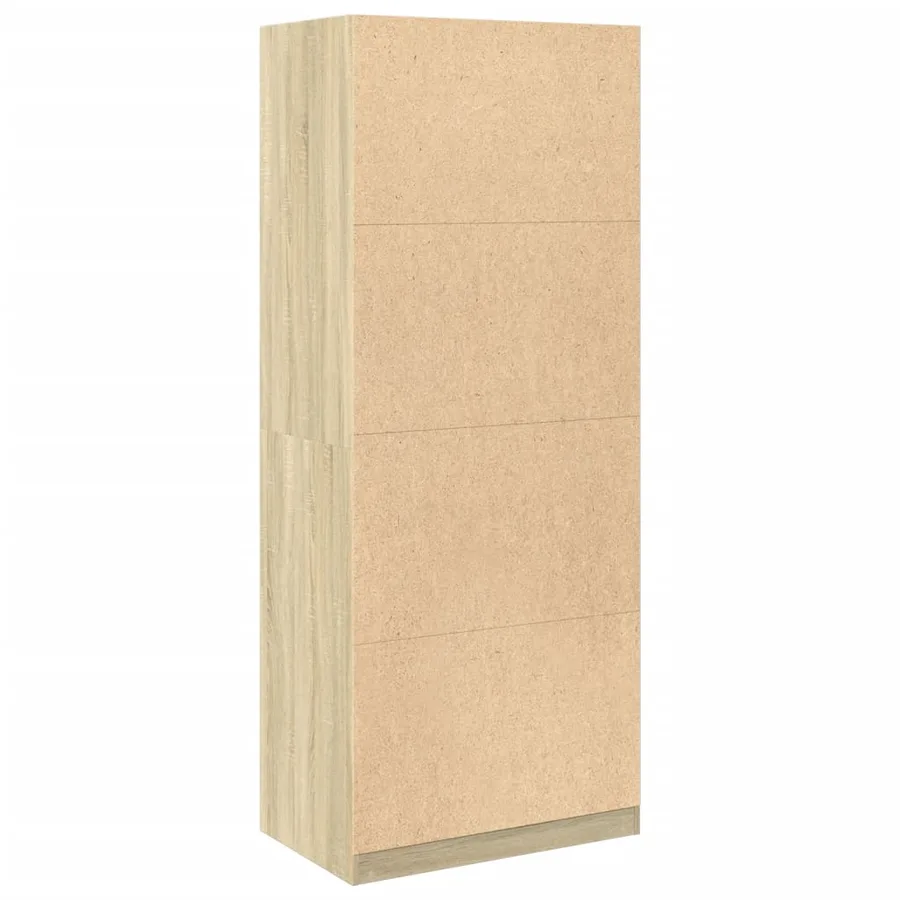 Garde-robe chêne sonoma 80x50x200 cm bois d'ingénierie - 6