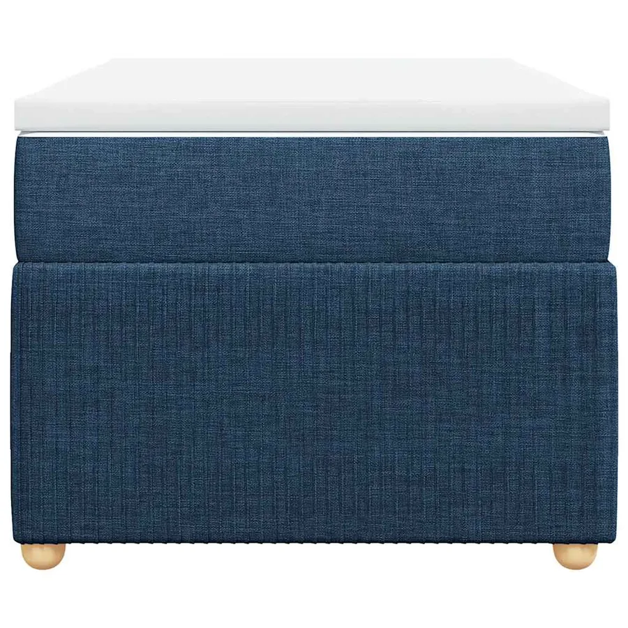 Sommier à lattes de lit avec matelas Bleu 90x190 cm Tissu - 4