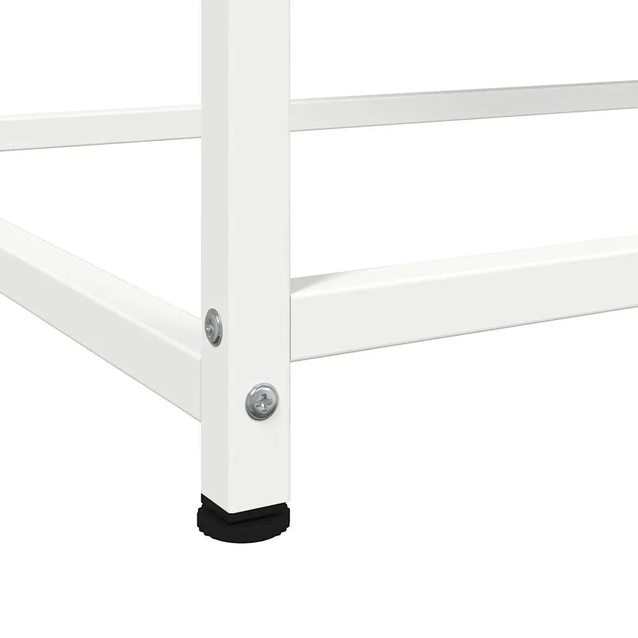 Buffet haut blanc 100,5x39x107 cm acier - 11