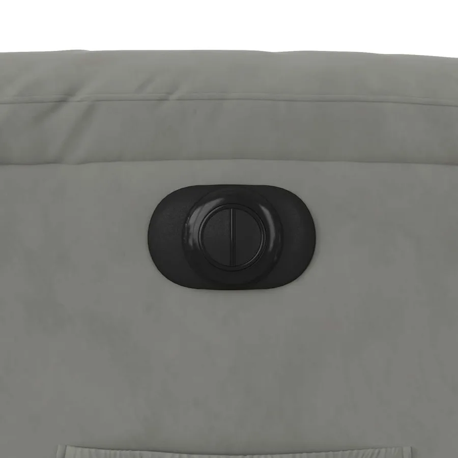 Fauteuil inclinable électrique gris clair tissu microfibre - 14