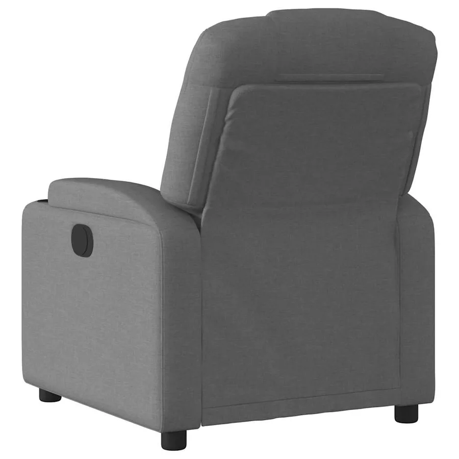 Fauteuil inclinable électrique Gris foncé Tissu - 4