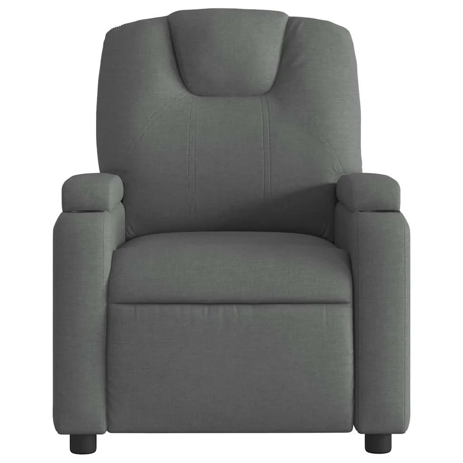 Fauteuil inclinable électrique Gris foncé Tissu - 8