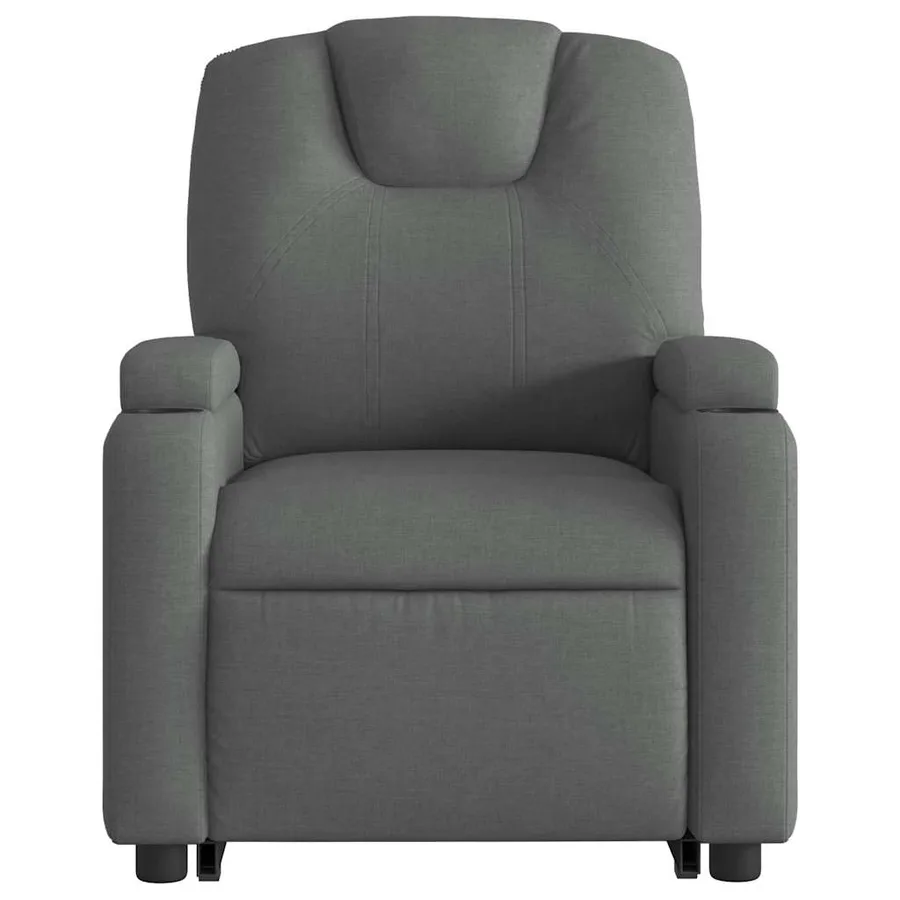 Fauteuil inclinable électrique gris foncé tissu - 9