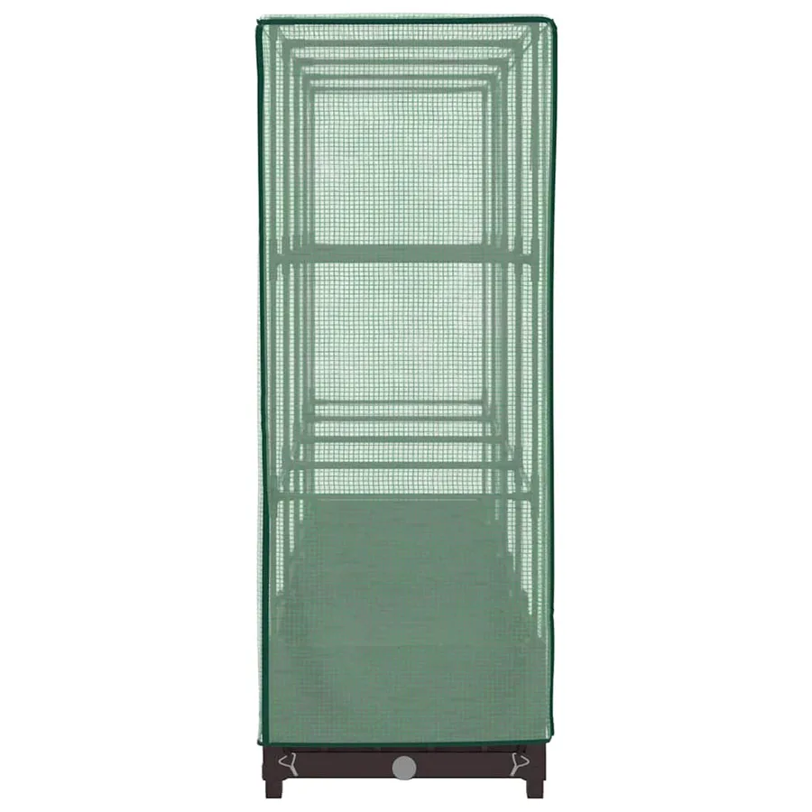 Jardinière surélevée avec housse aspect rotin 160x40x123 cm - 5