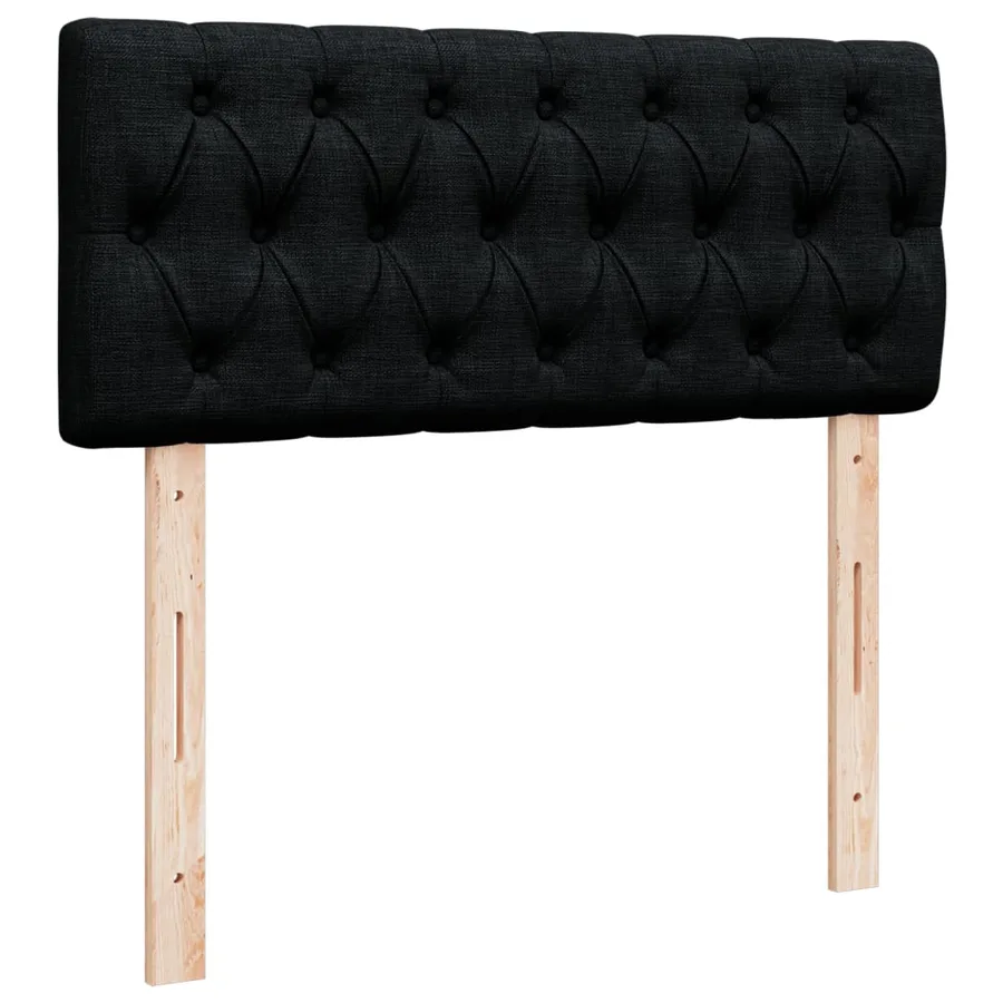 Sommier à lattes de lit avec matelas Noir 120x200 cm Tissu - 12