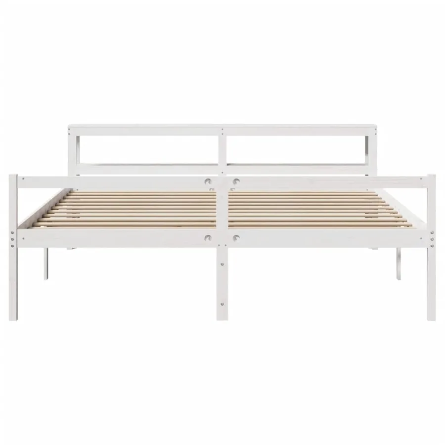 Lit pour personne âgée avec tête de lit sans matelas 200x200 cm - 4