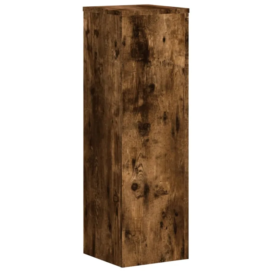 Supports pour plantes 2 pcs chêne fumé bois d'ingénierie - 3