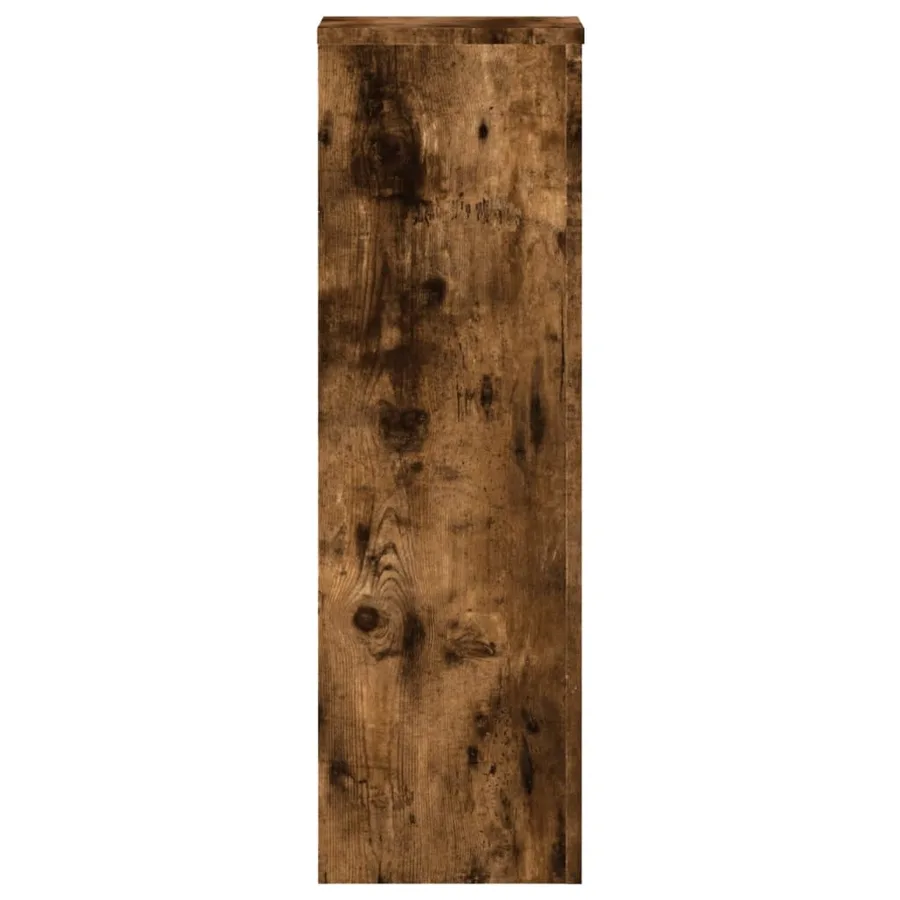 Supports pour plantes 2 pcs chêne fumé bois d'ingénierie - 4