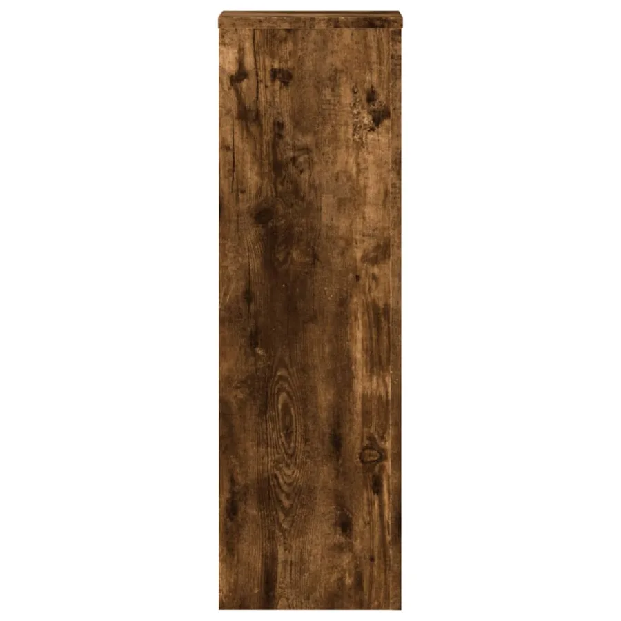 Supports pour plantes 2 pcs chêne fumé bois d'ingénierie - 6