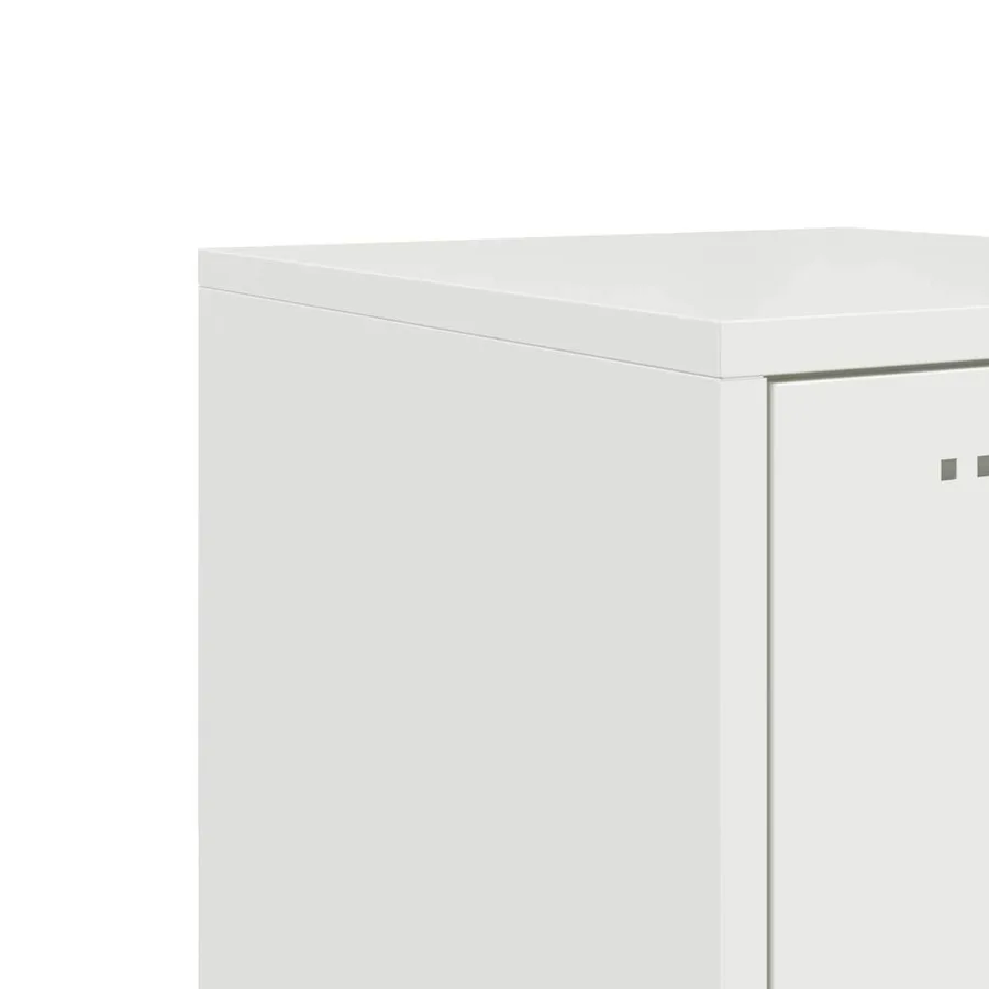 Buffet haut blanc 36x39x123 cm acier - 11