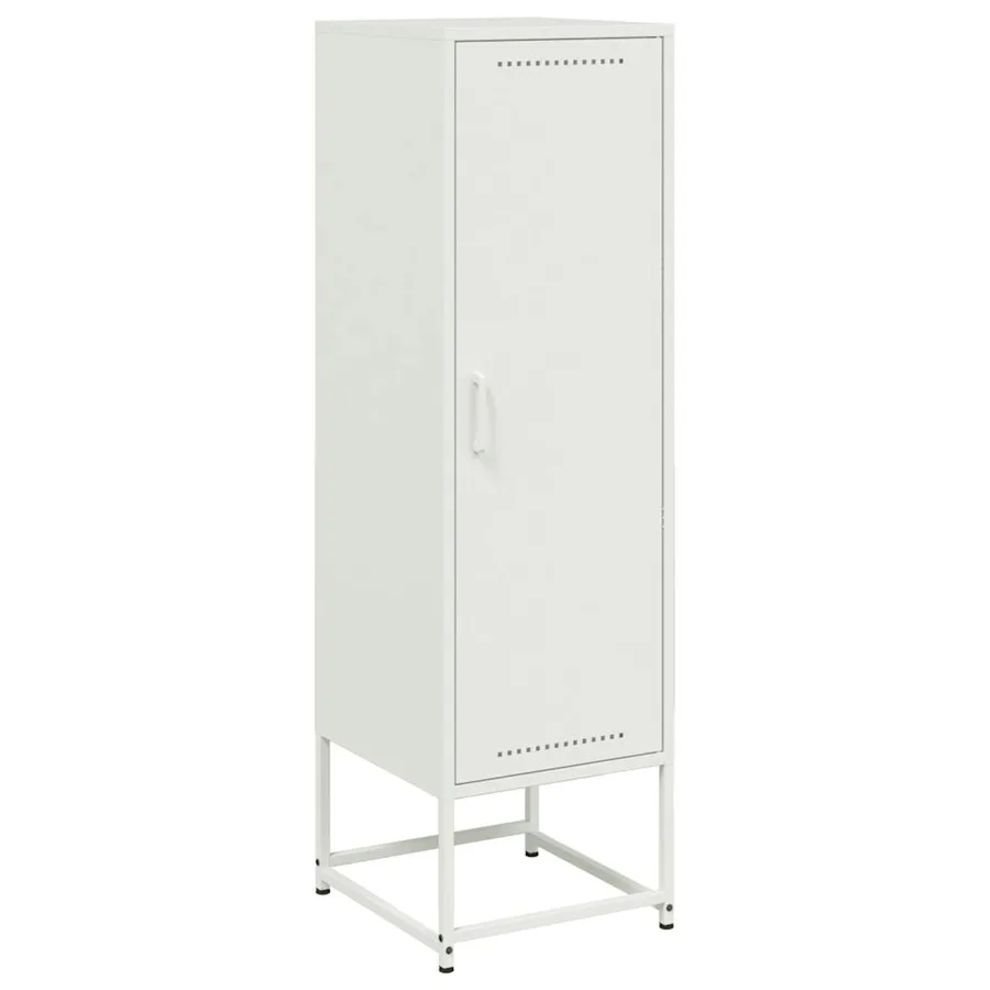 Buffet haut blanc 36x39x123 cm acier - 2