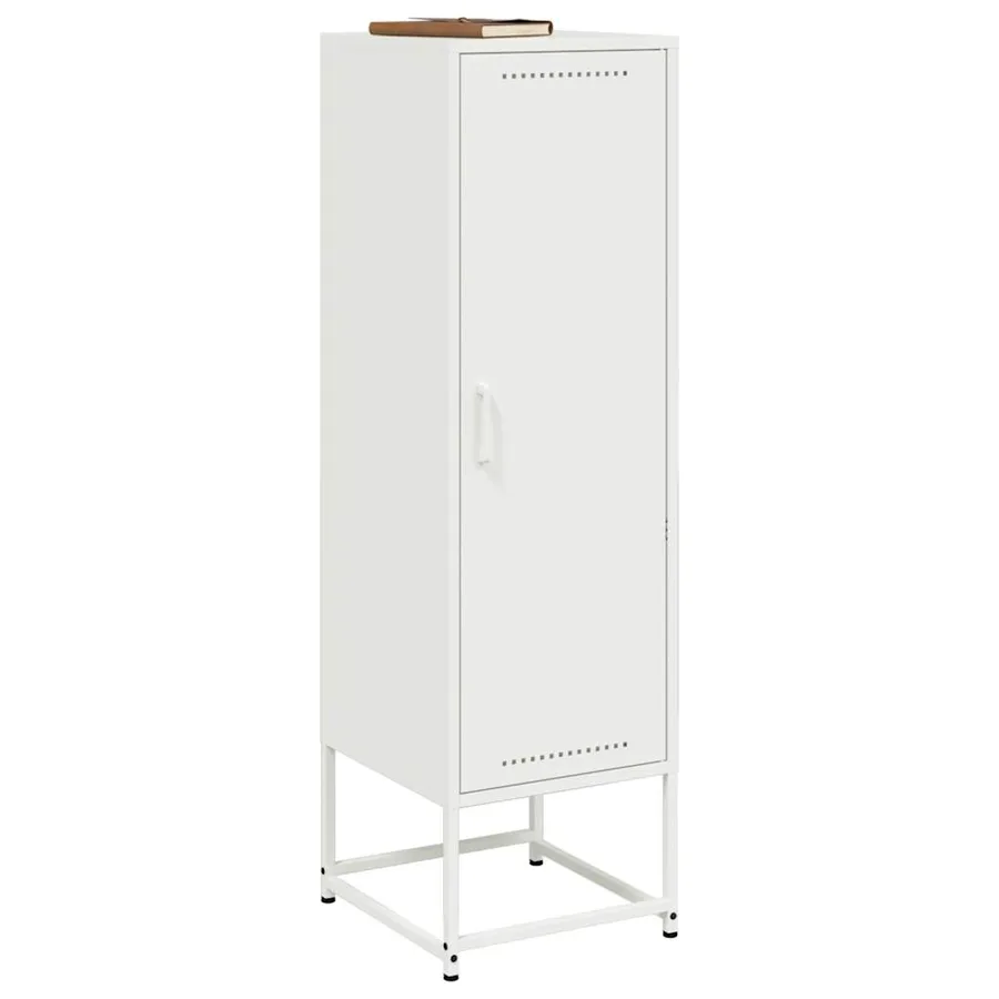 Buffet haut blanc 36x39x123 cm acier - 4