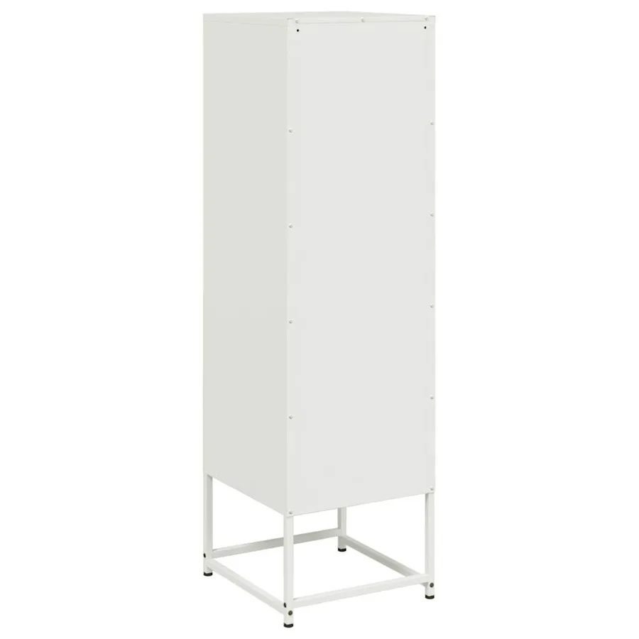 Buffet haut blanc 36x39x123 cm acier - 8